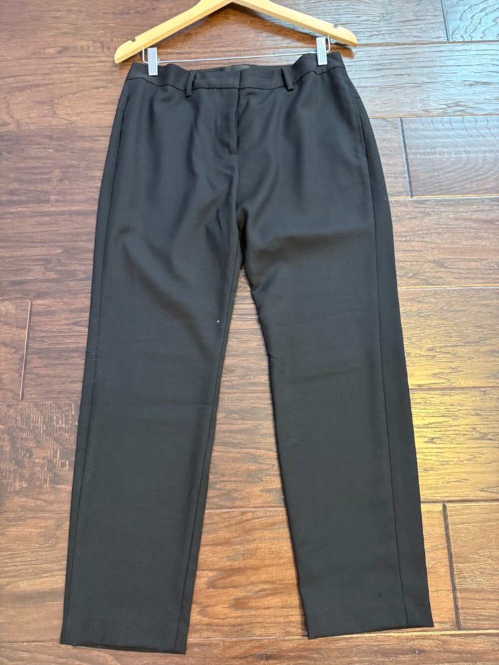Nili Lotan black wool straight leg trousers - size 8